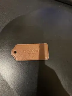 COACH レザー タグ型チャーム