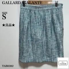 GALLARDAGALANTE ツイード タイトスカート Sサイズ ブルー日本製のサムネイル