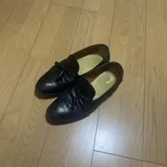 タッセルローファー ブラック ウィングチップ