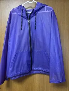 【期間限定‼️】11747391 紫のナイロンジャケット フード付き