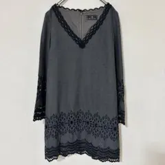 ♦︎週末限定セール♦︎GRACE CONTINENTAL グレー ワンピースS 36