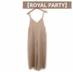 【ROYAL PARTY】ベージュ キャミソール サロペット オールインワンのサムネイル