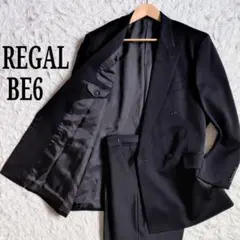 REGAL リーガル セットアップ スーツ E6 XL 黒 ストライプ はっ水 REGAL リーガル セットアップ スーツ E6 XL 黒 ストライプ はっ水