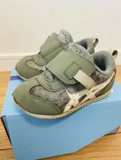 asics キッズスニーカー グリーン