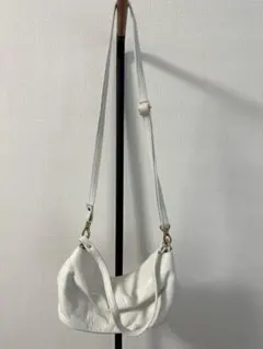 ホワイト レザー ショルダーバッグ 2wayのサムネイル