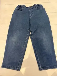 デニムブルー 長ズボン ゴムウエスト