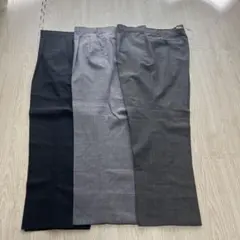 メンズ スラックス 3本セット　94 LLサイズ 夏用　ズボン　グレー　スーツ