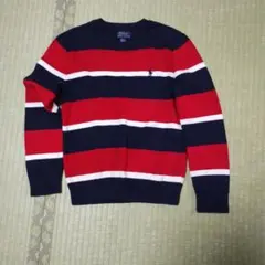 Polo Ralph Lauren 赤ネイビー セーター S(8)140