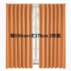 ドレープカーテン 幅100cm×丈178cm 2枚組 遮光 防音 遮音 断熱