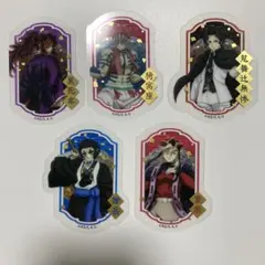 鬼滅の刃 ダイカットクリアステッカー 童磨 黒死牟 猗窩座 獪岳 鬼舞辻無惨