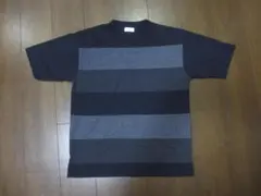 JUNRED ボーダー ネイビー 生地厚めTシャツのサムネイル