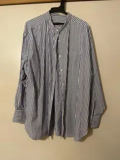 ストライプ カラーシャツ ブルー