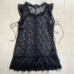 新品 インゲボルグ INGEBORG 総レース ロング ベスト ジレ 即出荷モデル 新品 インゲボルグ INGEBORG 総レース ロング ベスト ジレ
