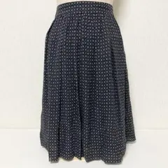 BURBERRY バーバリー 花柄 シルク スカート ブラック 美品 38 M