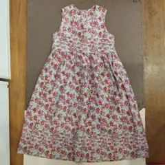 ローラアシュレイ　花柄ノースリーブワンピース 120cm