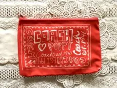 COACH POPPY ビニールポーチ　マルチケース