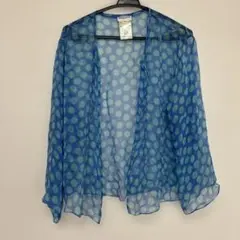 HANAE MORI シルク100% ドット柄 カーディガンのサムネイル