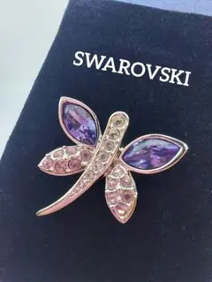 Swarovski バタフライ　蝶々　ピンブローチ