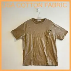 大人気❣️ USA COTTON FABRIC Tシャツ ベージュ 半袖 メンズ