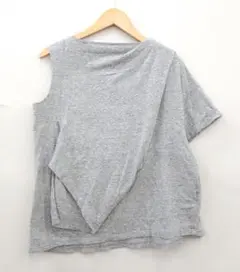 6522 美品 ENFOLD エンフォルド スビン天竺2ホールドレープTシャツのサムネイル