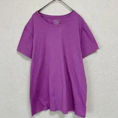 TIME AND TRUE パープル 半袖Tシャツ XXL
