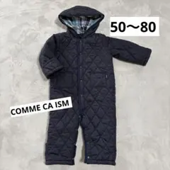 COMME CA ISMジャンプスーツ　50〜80cm ネイビーアウター コムサ