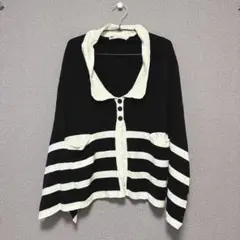［SLY］襟付きトップス(F)/コットン使用✨ モノトーン クール系