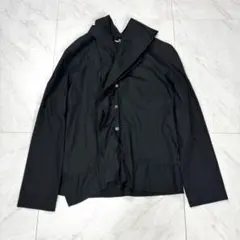 AD2001 トリコ コムデギャルソン 2重襟 変形 シャツ M 黒のサムネイル