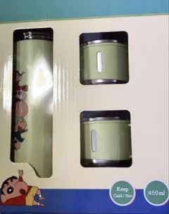 クレヨンしんちゃん　ステンレスボトル+カップ2個セット