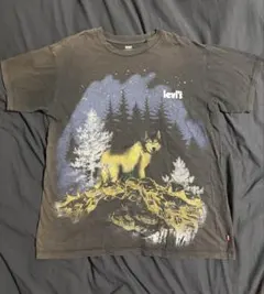 Levi’s オオカミ プリントTシャツ フェードブラック XLのサムネイル