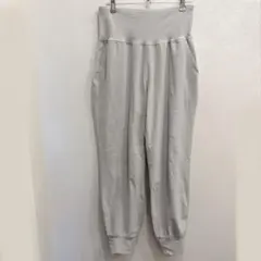 オールドネイビー ジョガーパンツ 無地 リブパンツ 灰 ポリエステル 運動着 M