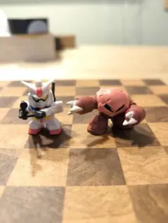[オークション]SDガンダムフルカラー　ガンダム＆シャアズゴック(宿命の戦い②)