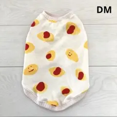 犬服ハンドメイド　DM オムライス柄　生成　タンクトップ