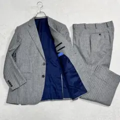 美品『トロージャン』カルロ・バルベラ イタリア生地セットアップ ストライプ 大丸