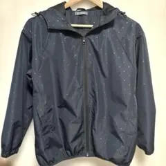 CLOSSHISPORTS ネイビー ドット柄 ウィンドブレーカー