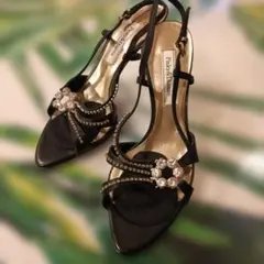 最終お値下げ！Pinky&Dianne ブラックストラップサンダル