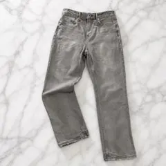 upper hights グレージュ デニム 23 ストレート ストレッチ