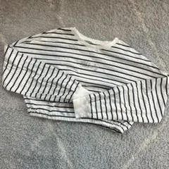 REPIPI ARMARIO☆ホワイトボーダー 長袖カットソー☆Sサイズ
