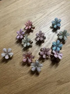 花デザイン ヘアピン 12個セット