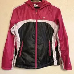 【3/25まで限定】NIKE ウィンドブレーカー S 黒 ピンク レディース