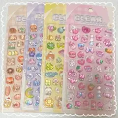 【♡4枚セット♡】クリア ぷくぷくキャンディシール 吉田産業