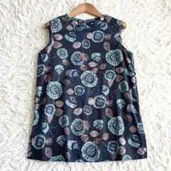 美品 S Max Mara 和柄チュニック 花柄 ノースリーブ 近年モデル 40のサムネイル