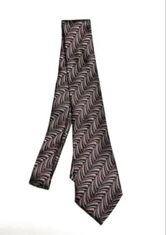 波模様 ネクタイ ポリエステル100%