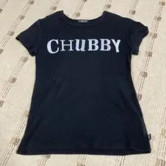 CHUBBY ロゴ Tシャツ 黒