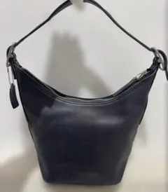 オールドコーチ ワンショルダー ホーボー レザー 黒 角スレ・キズ有