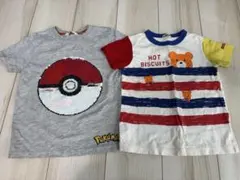 ホットビスケッツ とポケモン H&M Tシャツ 2枚セットのサムネイル