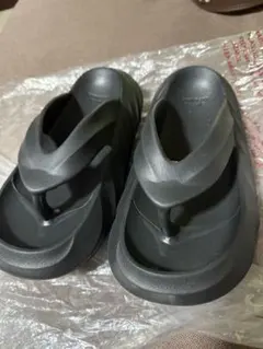 夏用厚底サンダル　黒　サイズ22.5〜23cmまで