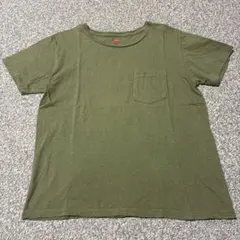 値下げ　Hanes Standard of SLOBE オリーブ Tシャツのサムネイル