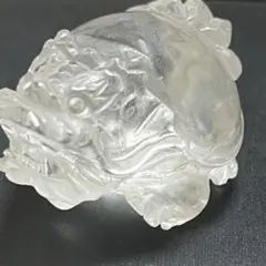 ロングイ　天然石　水晶　龍亀　風水　クリアクォーツ