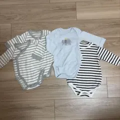 【ユニクロ/アカチャンホンポ】ボディスーツ4枚セット　60cm/70cm